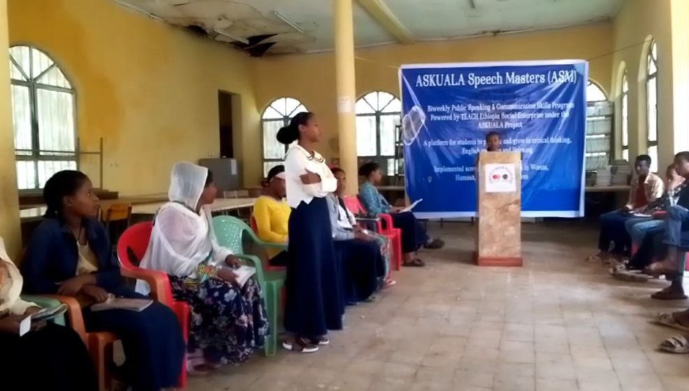 አስኳላ በክረምት የተማሪዎችን የንግግር ክህሎት የሚያሳድጉ ተግባራትን መስራት ቀጥሏል